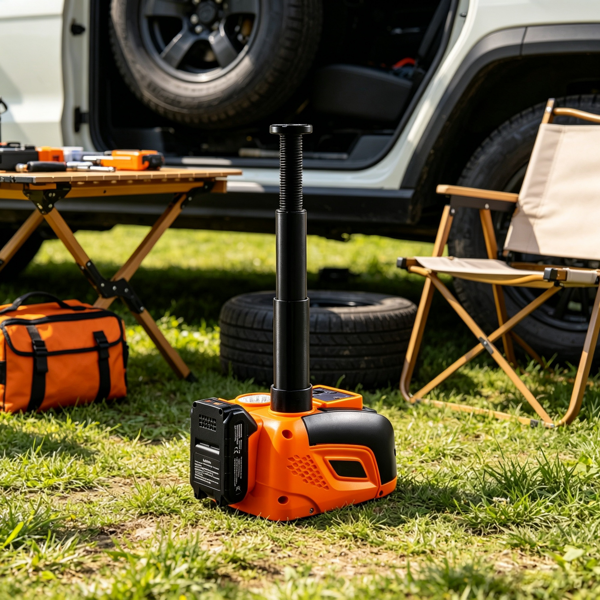 可调节电动剪刀千斤顶，容量11000磅，LED灯和遥控器，适用于轿车、SUV和卡车-7