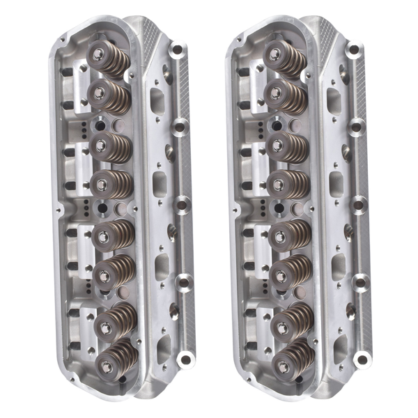 缸盖总成 2x Assembled Cast Aluminum Cylinder Heads Replacement for Ford 3-Angle Seat 175-185cc 64cc-3