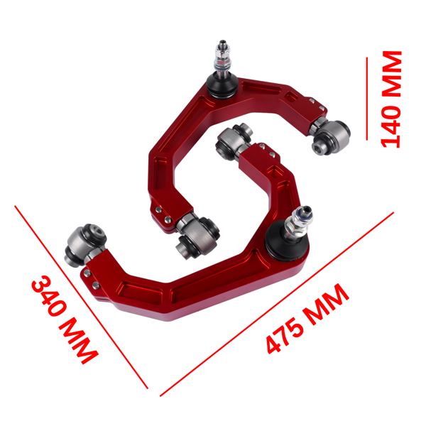 控制臂 2PCS Billet Aluminum Upper Control Arm Replacement for Ford F-150 4X4 2WD 2004-2022-11