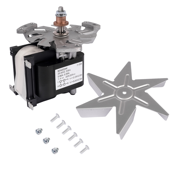 烤箱电机 Oven Motor Replacement for Commercial Oven Models E22M3 E25 E31 E32 OEM M242024K 0.60A/0.55A-5