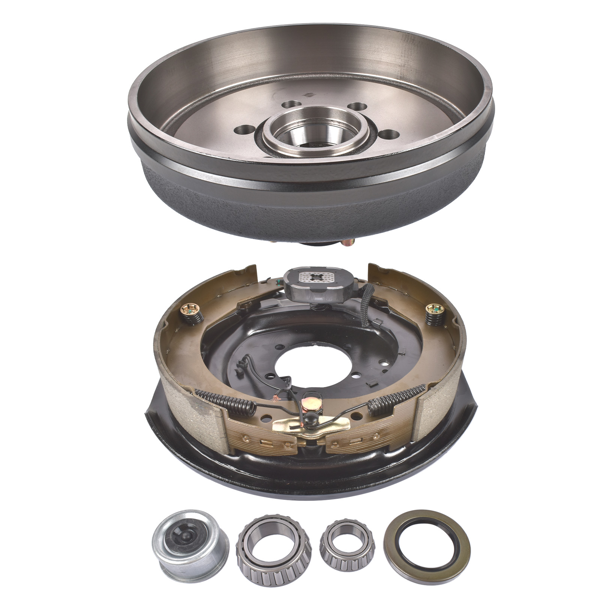 A3 车桥配件 6 on 5.5" Trailer Brake Hub Drum Assembly 12x2" for 5200-6000 lbs Axle Left-2