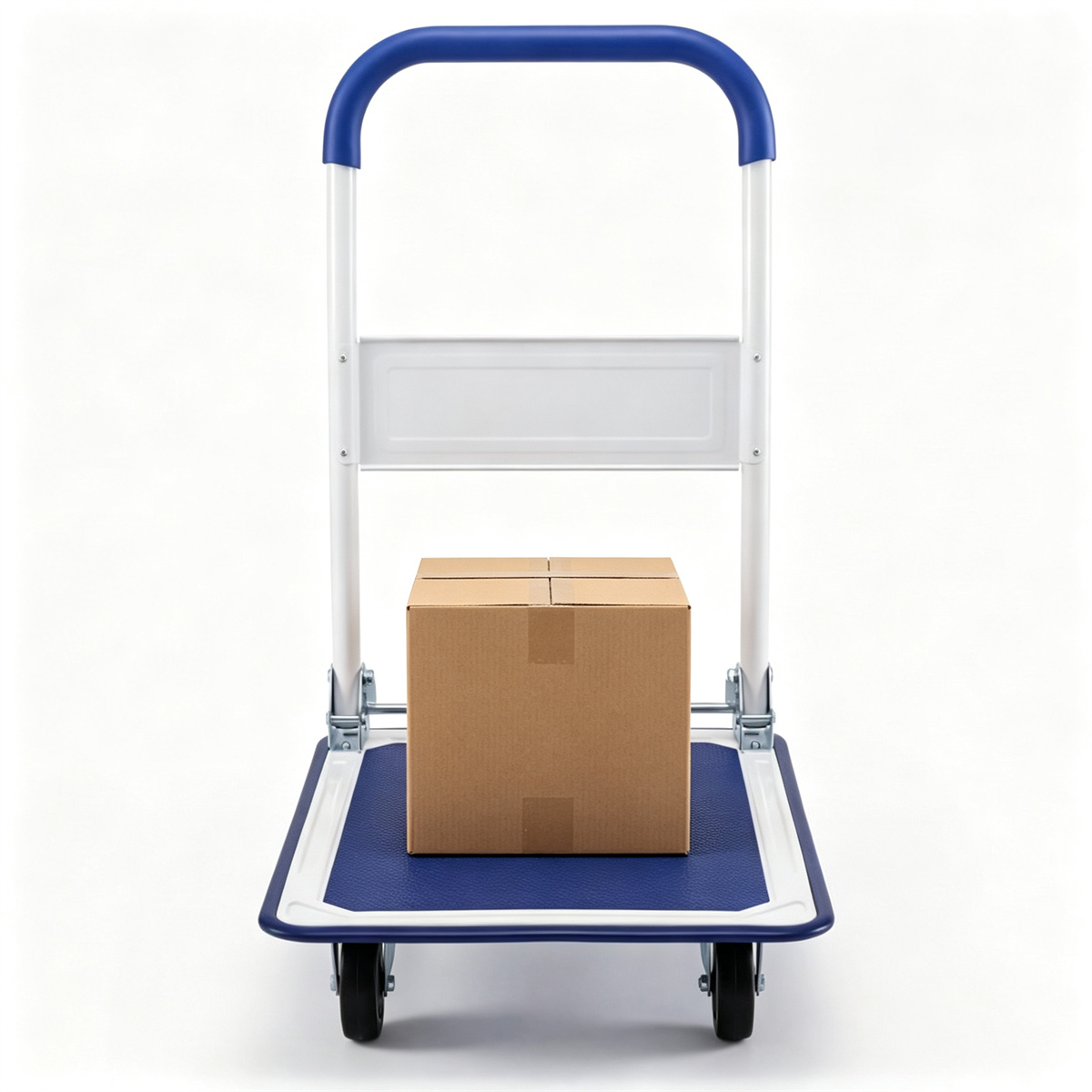 Folding Platform Hand Truck, Heavy-Duty Metal Push Cart with 330LBS Weight Capacity view 1