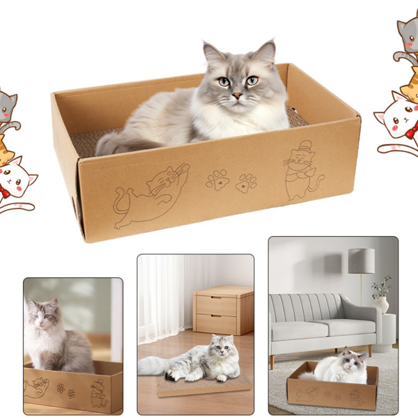 5片装猫抓板双面可用猫纸板-9