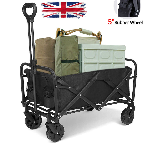 UK 5寸黑色折叠手推车-3