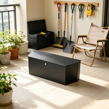 36“x12”x12“碳钢拖车舌盒，带钥匙的重型可锁工具箱，适用于皮卡床和房车拖车