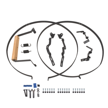铰链套件 Hinge Assembly Barbecue Rust-Resistant Carbon Steel Replacement for Big Green Egg Large Size