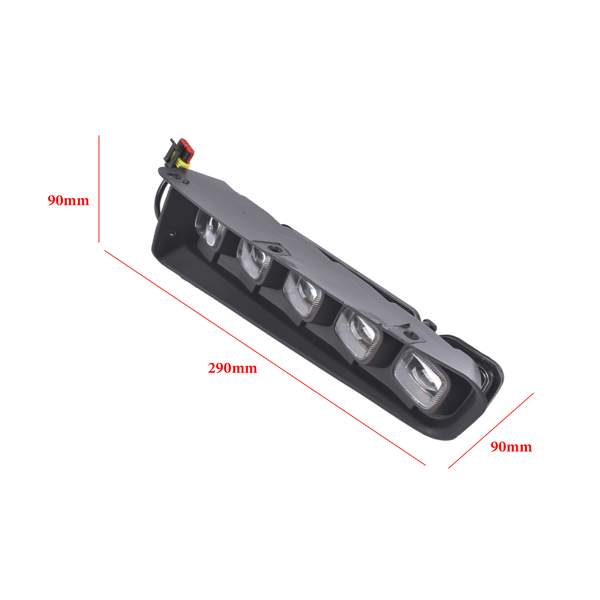 雾灯 LED Daytime Running & Turn Signal Light Replacement for Ford Bronco 2/4 Door 21-24 Bumper Kit-11