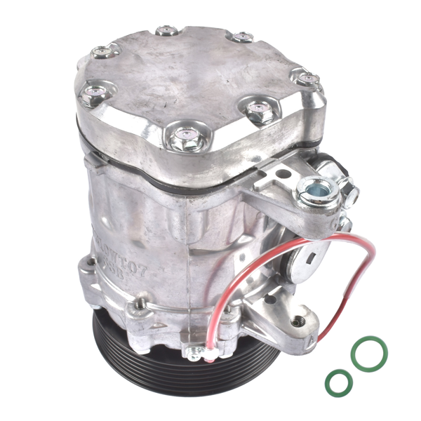 汽车空调压缩机 A/C Compressor with 6-Groove Pulley Fits for Sanden SD7 Serpentine Belt HC5005BK-5