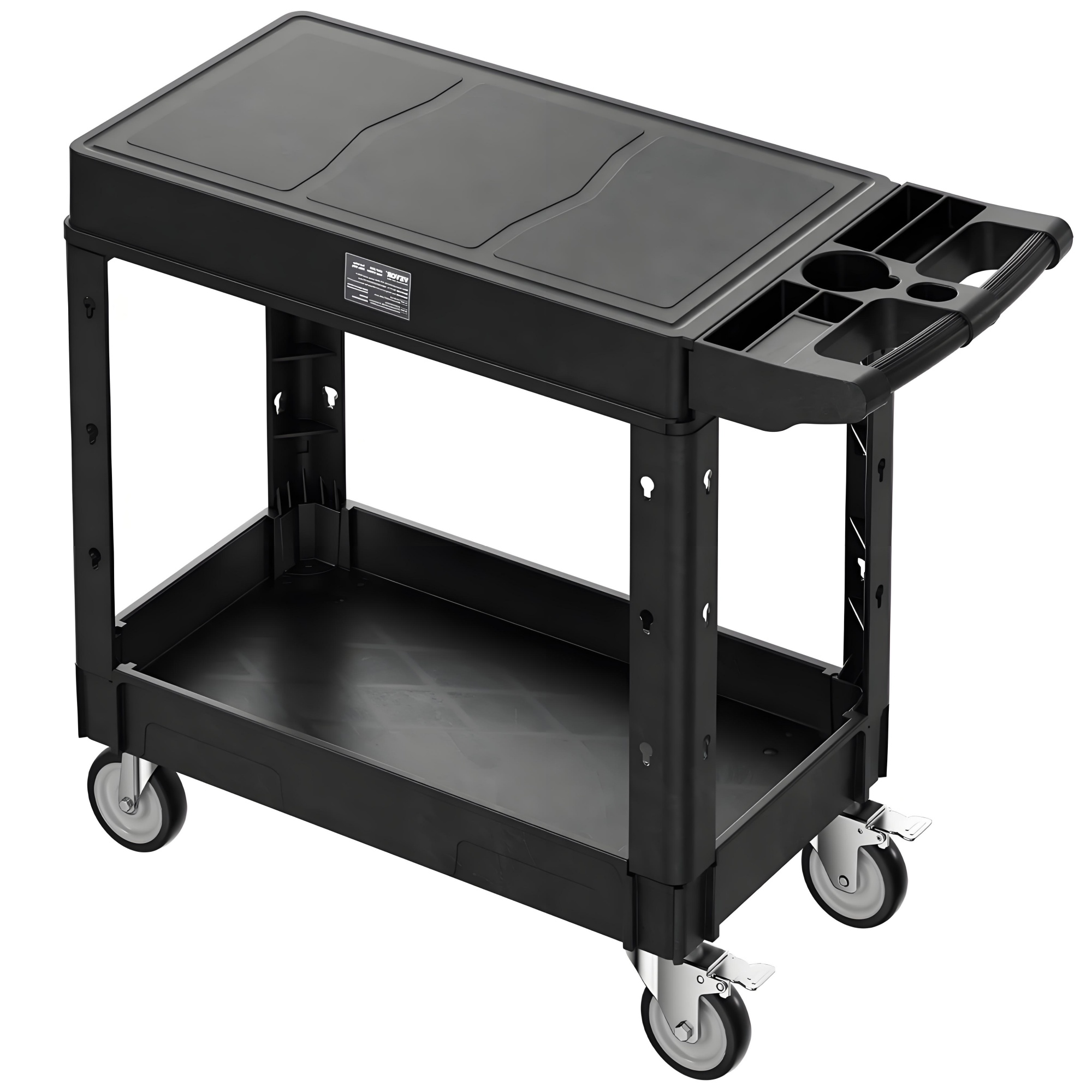 550 lb Two-Shelf Workshop Utility Cart view 3