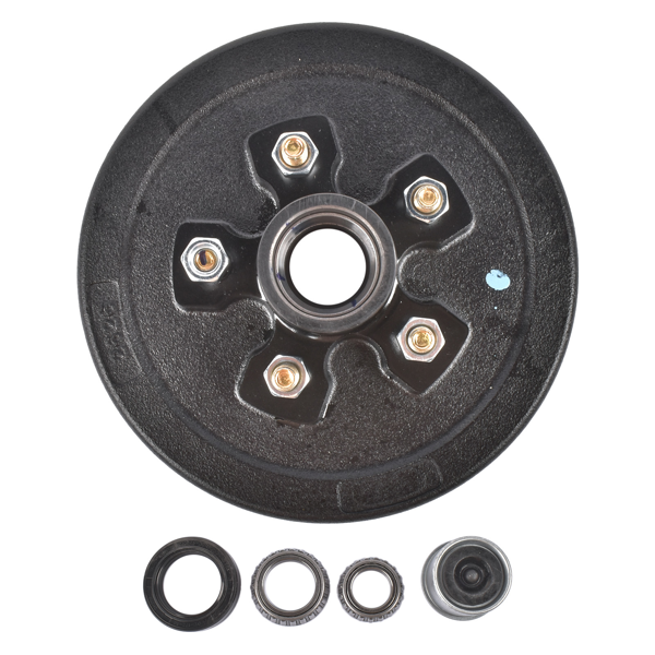 A3 车桥配件 5 on 4.5" Trailer Brake Hub Drum Kits 10x2-1/4" for 3500 lbs Axle Hub-Drum Only-4