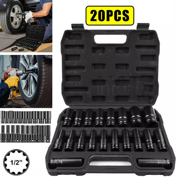 20pcs冲击套筒工具套装1/2英寸公制8-32mm-3