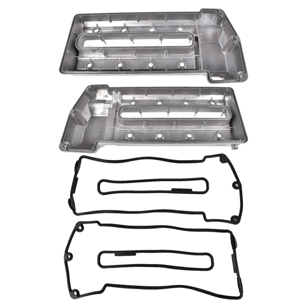 气门室盖 2x Left & Right Valve Cover 1703175 1703172 Replacement for BMW 540i E39 740i 740iL E38 4.4L-1
