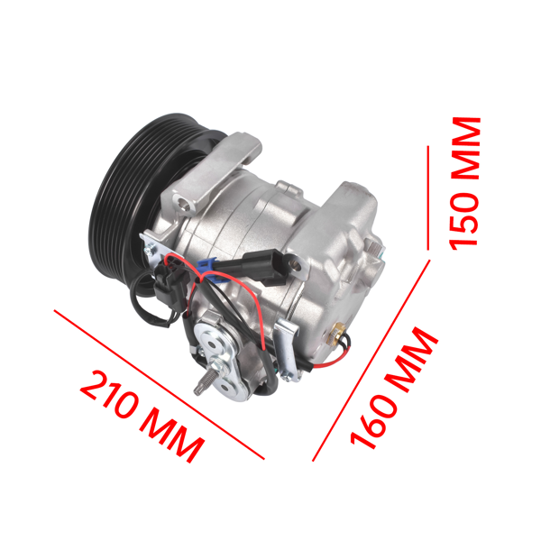 汽车空调压缩机 A/C Compressor Fits for Freightliner M2 Model 10S15C 8 Grooves PAG46 22-65770-000-6