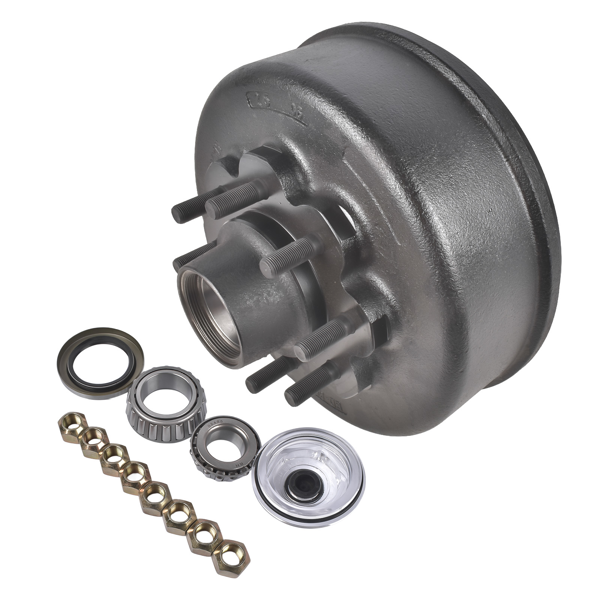 刹车鼓 Trailer Hub Brake Drum Fits for Lippert Dexter 8K Axle 12-1/4"x3-3/8" 5/8 Stud-4