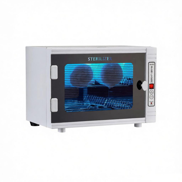 12L带定时器和钢化玻璃门的指甲工具清洁机，波长185nm，适用于沙龙和实验室-2