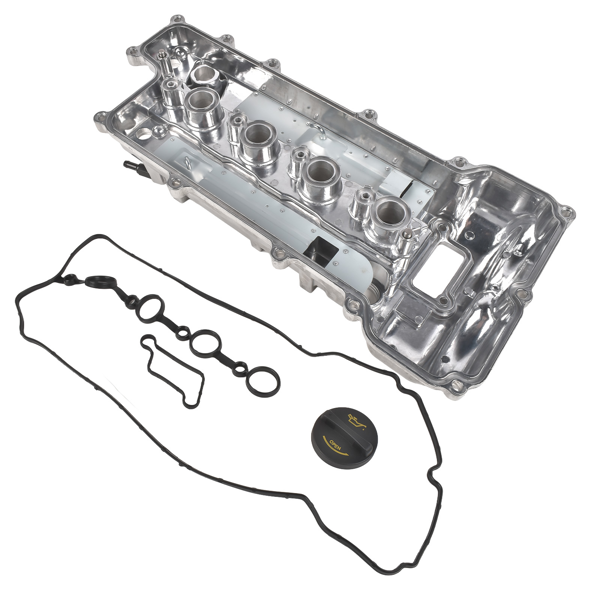 气门室盖 Aluminum Engine Valve Cover with Gasket Fits for Kia Rio Optima 2016-2020 Hyundai Elantra Silver 1Pc-3