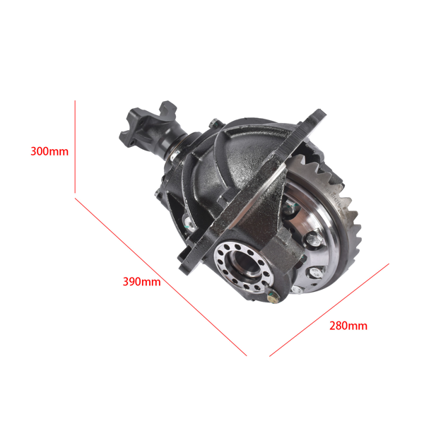 后桥中心 9 In. 3rd Member Assembly 31 Spline STD Spool 3.70 Gear Ratio Replacement for Ford 3RD-F9-31-7