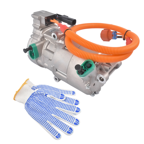 汽车空调压缩机 125W Belt Driven A/C Compressor Fits for Tesla Model S Model X 2016-2020-3