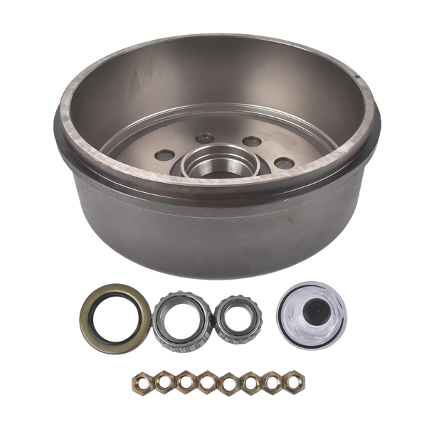 刹车鼓 Trailer Hub Brake Drum Fits for Lippert Dexter 8K Axle 12-1/4"x3-3/8" 5/8 Stud-3