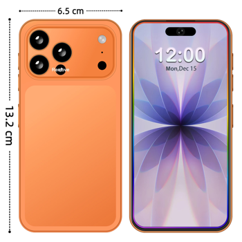 17 解锁版手机，5.3英寸高清屏，4+128GB，5G迷你手机，Android 14智能手机，5000mAh电池/双卡/面部解锁/GPS，品质优良