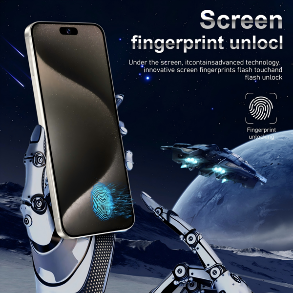 A15 Pro Max 5G Android 14智能手机，6.8英寸 FHD+ 显示屏，8GB 内存 + 256GB 存储，7200万像素前置摄像头和1.08亿像素后置摄像头，6800mAh 电池，全球版-6