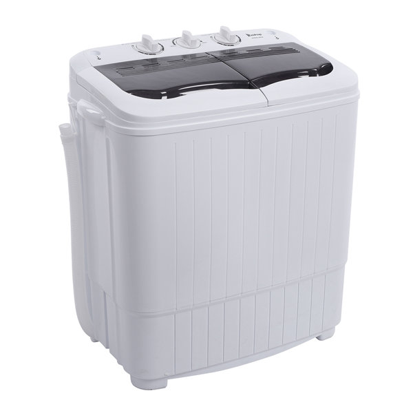 美规 XPB35-ZK35 14.3Lbs 洗衣机 110V 360 双桶 塑料 灰色盖板 半自动-2