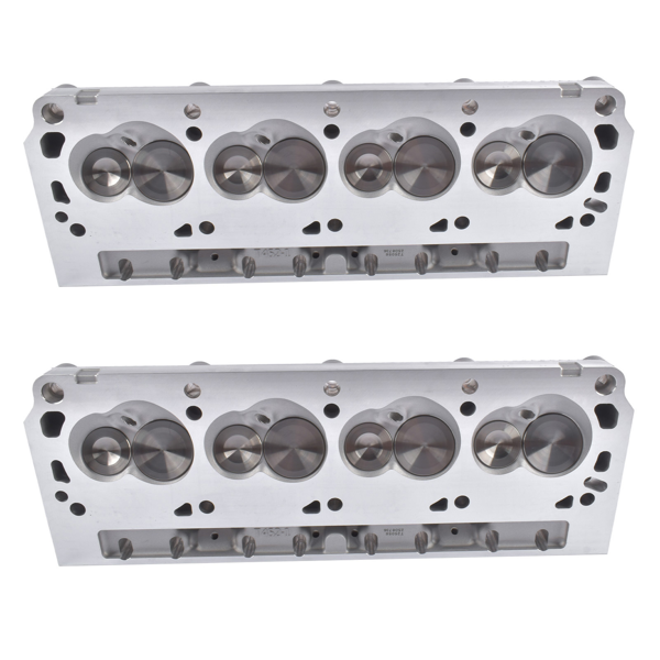 缸盖总成 2x Assembled Cast Aluminum Cylinder Heads Replacement for Ford 3-Angle Seat 175-185cc 64cc-8