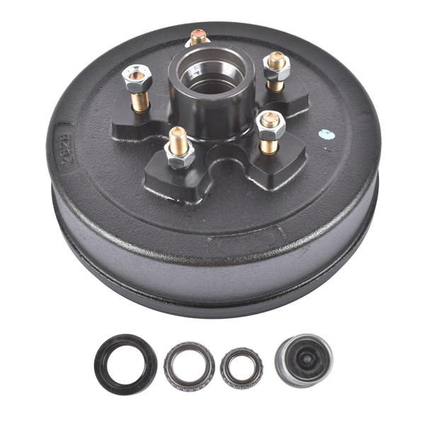 A3 车桥配件 5 on 4.5" Trailer Brake Hub Drum Kits 10x2-1/4" for 3500 lbs Axle Hub-Drum Only-5
