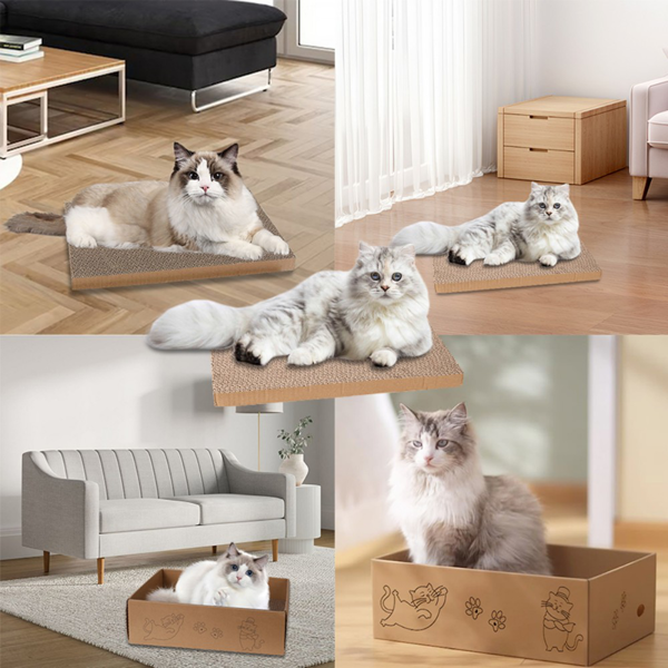 5片装猫抓板双面可用猫纸板-15