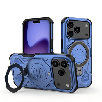 适用于 iPhone 17 Pro 的手机壳，防震、带支架、坚固耐用、磁吸式