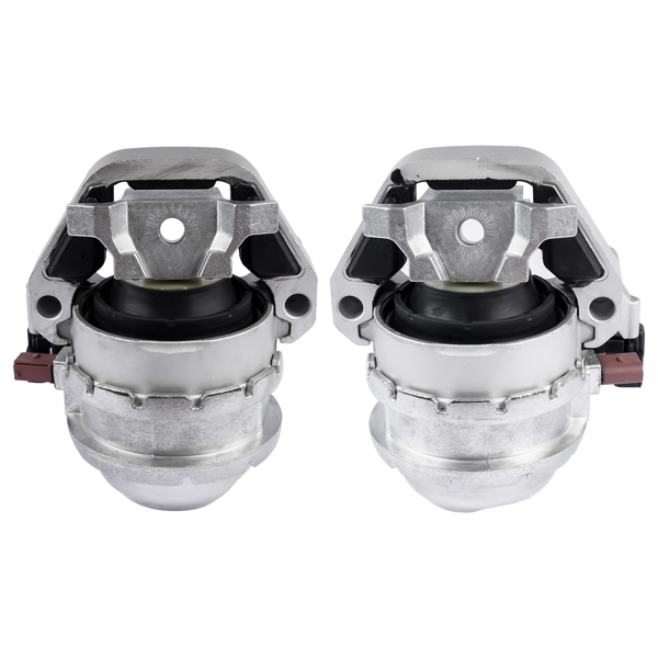 发动机支架 2x Engine Mount with Sensor Replacement for 13-18 Audi S6 S7 RS7 4.0L V8 AWD Left + Right-1
