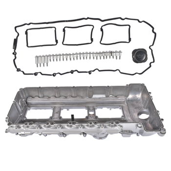 气门室盖 Valve Cover+Gasket+Oil Cap #7570292 Replacement for 2010-2017 BMW 535i GT xDrive 540i 530i