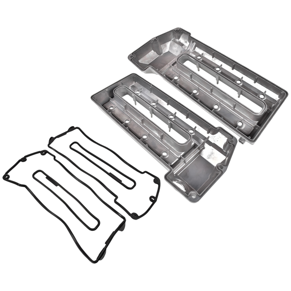气门室盖 2x Left & Right Valve Cover 1703175 1703172 Replacement for BMW 540i E39 740i 740iL E38 4.4L-6