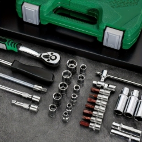 46件套筒扳手工具组合绿色-13