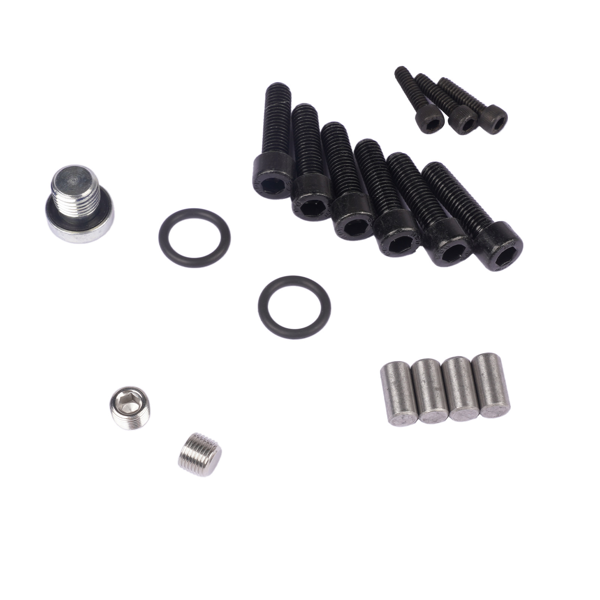 发动机侧盖 Silver Dual Bearing Billet Side Cover Replacement for GX200/Clone 196 Predator Hemi Ghost-9