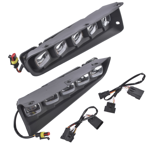 雾灯 LED Daytime Running & Turn Signal Light Replacement for Ford Bronco 2/4 Door 21-24 Bumper Kit-4
