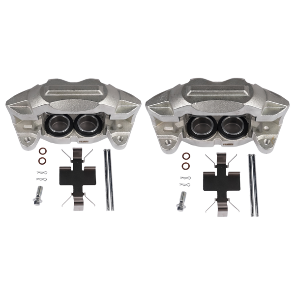 刹车钳 2Pcs Front Left and Right Brake Caliper Fit for Cadillac Escalade Chevrolet Silverado 1500 GMC Sierra 1500 2019-2024 Silver-1