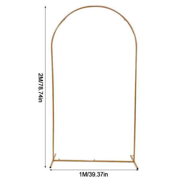 2M Wedding Arch Door Backdrop Stand Flower Display Frame Backdrop Metal Rack-8
