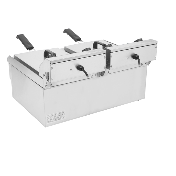 英规 IEF-102V 220.00V 6000W 24.9quart/23.6L 电炸锅 银色 不锈钢 水龙头双缸-11