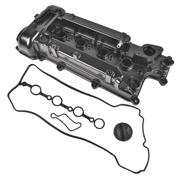 气门室盖 Aluminum Engine Valve Cover with Gasket Fits for Kia Rio Optima 2016-2020 Hyundai Elantra Black 1Pc-2