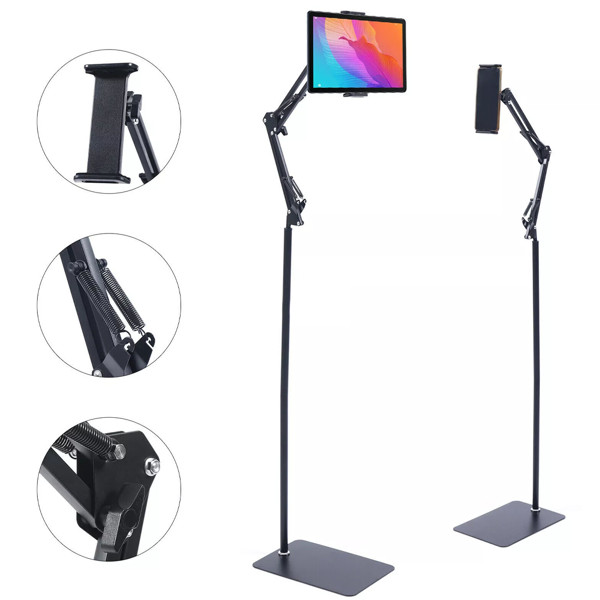 UK360° 通用可调节落地支架高度175CM 适用于 iPad/平板电脑/手机 4~12.9 英寸-3