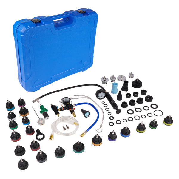 水箱测漏仪检测仪 Set of 42 Cooling System Water Tank Leakage Detection Coolant Vacuum Refill Kit-2