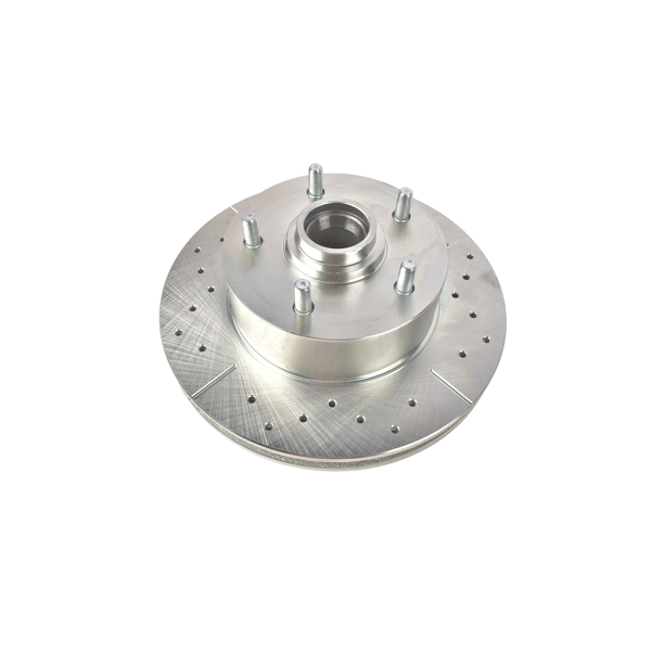 刹车盘套装 Front Power Disc Brake Conversion Drilled Rotors Lines Set Fit for Chevrolet Bel Air One-Fifty Series Two-Ten Series 1955-1957-8