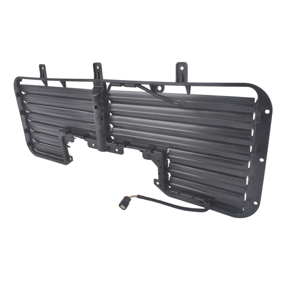 散热器百叶窗 Front Upper Radiator Shutter Assembly with Motor Fit for Chevrolet Silverado 1500 GMC Sierra 1500 2017-2018 Black 1Pc-6