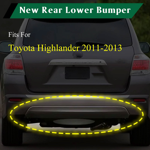 适用于 2011-2013 款丰田汉兰达 Toyota Highlander  的全新后保险杠下护板 TO1115102-7