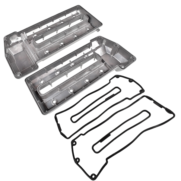 气门室盖 2x Left & Right Valve Cover 1703175 1703172 Replacement for BMW 540i E39 740i 740iL E38 4.4L-5