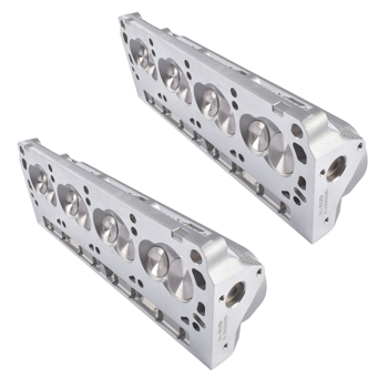 缸盖总成 2x Assembled Cast Aluminum Cylinder Heads Replacement for Ford 3-Angle Seat 175-185cc 64cc