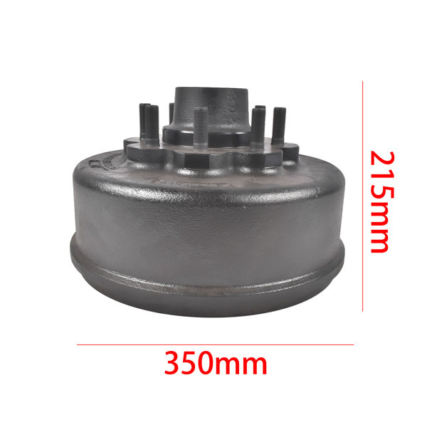 刹车鼓 Trailer Hub Brake Drum Fits for Lippert Dexter 8K Axle 12-1/4"x3-3/8" 5/8 Stud-7