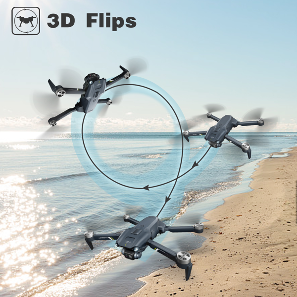 新款V28 RC无人机，配备4K高清双摄像头、WiFi FPV、3D翻转功能的四轴飞行器，美国发货，物流由UPS/USPS/GOFO/UNI/FEDEX随机配送-6