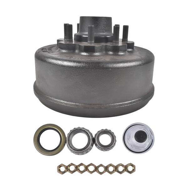 刹车鼓 Trailer Hub Brake Drum Fits for Lippert Dexter 8K Axle 12-1/4"x3-3/8" 5/8 Stud-1